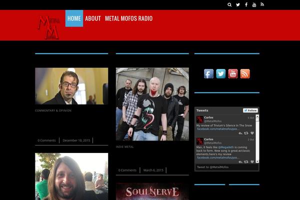 Magazine theme site design template sample