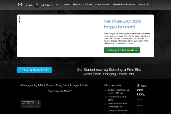 Metal theme site design template sample
