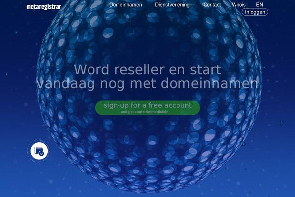 Meta theme site design template sample