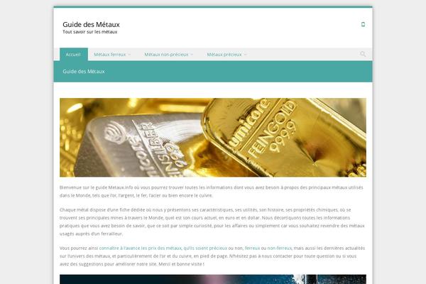 Discovery theme site design template sample