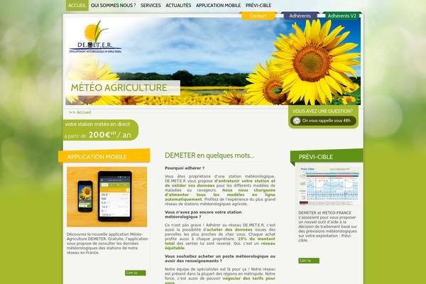 Demeter theme site design template sample
