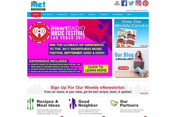 metfoods.com site used Shoptocook-responsive