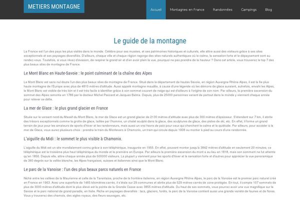 metiersmontagne.org site used Adventure-lite