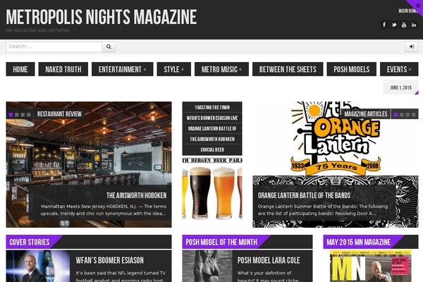 Powermag theme site design template sample