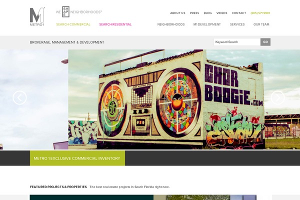 metro1properties.com site used Metro1
