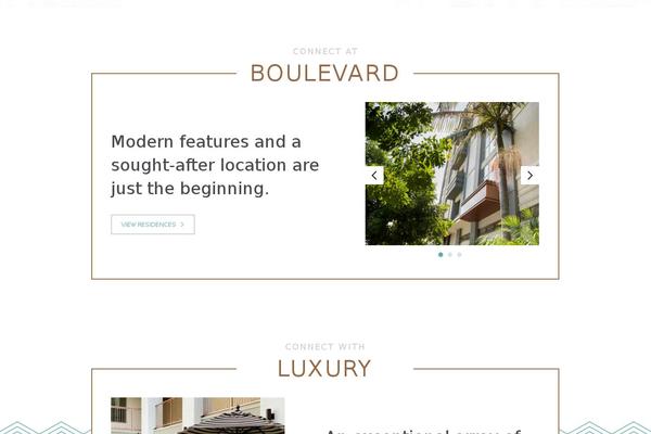 Boulevard theme site design template sample