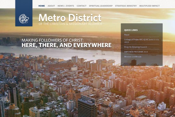 Metro theme site design template sample