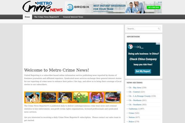 Local News theme site design template sample