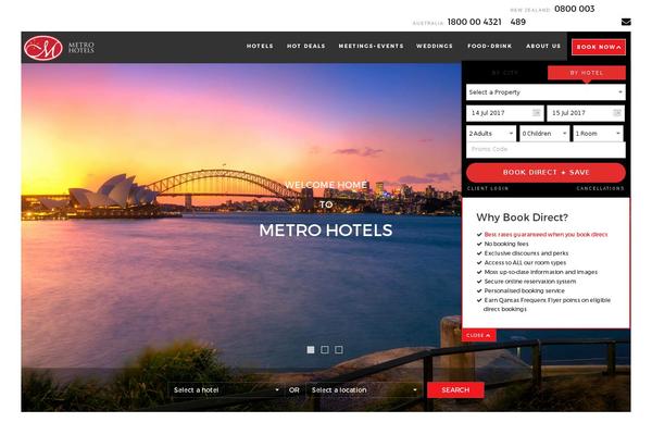 Metro theme site design template sample