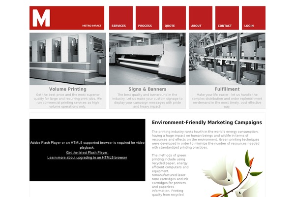Metro theme site design template sample