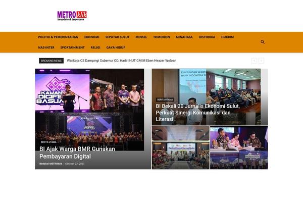 Newspaper theme site design template sample