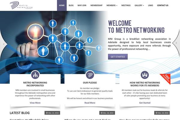 Metro theme site design template sample