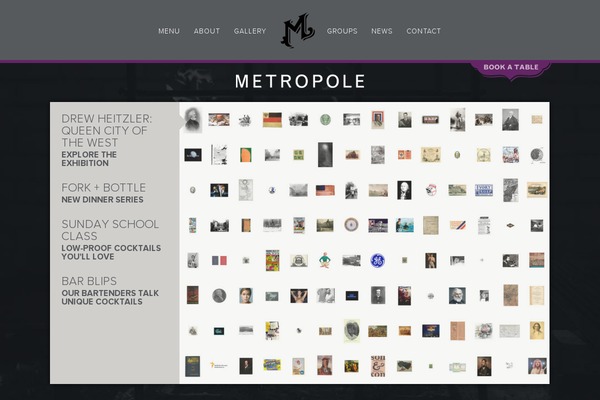 Metropole theme site design template sample