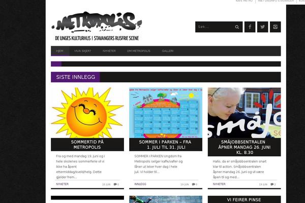 Metropolis theme site design template sample