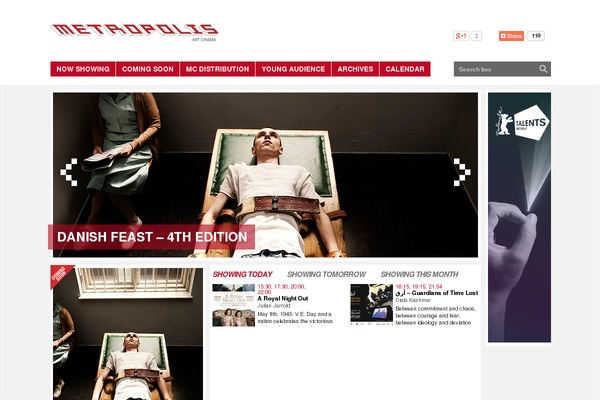 Metropolis theme site design template sample