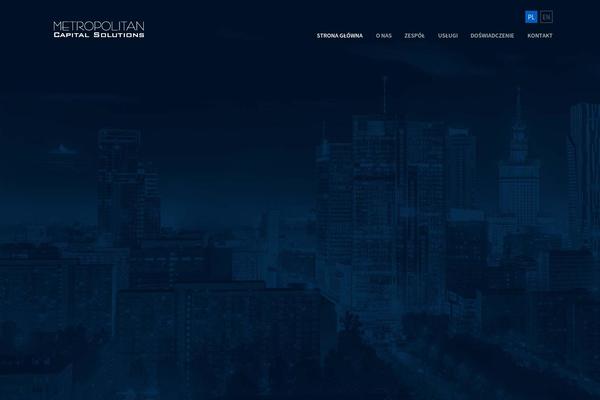 metropolitancapital.pl site used Metropolitan
