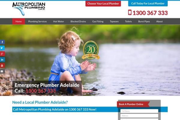 Metropolitan theme site design template sample
