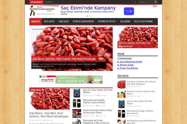 Jarida theme site design template sample