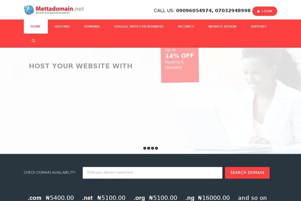 Arkahost theme site design template sample