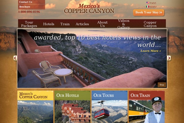 copper-canyon theme websites examples