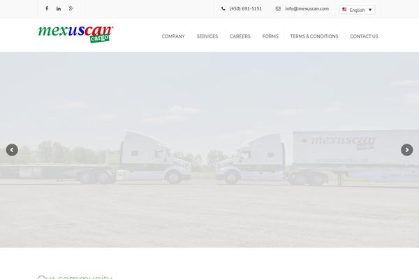 Transport theme site design template sample
