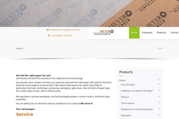 Benzer theme site design template sample