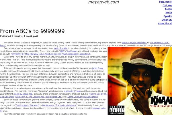 meyerweb.com site used Meyerweb-2020