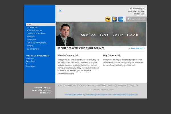 meylorfamilychiropractic.com site used Qframe