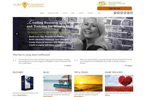 Cp theme site design template sample