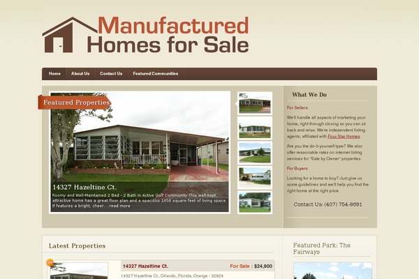 RealEstate theme site design template sample