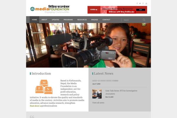 Media theme site design template sample