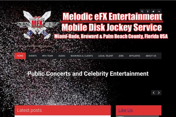 Stereo Club theme site design template sample
