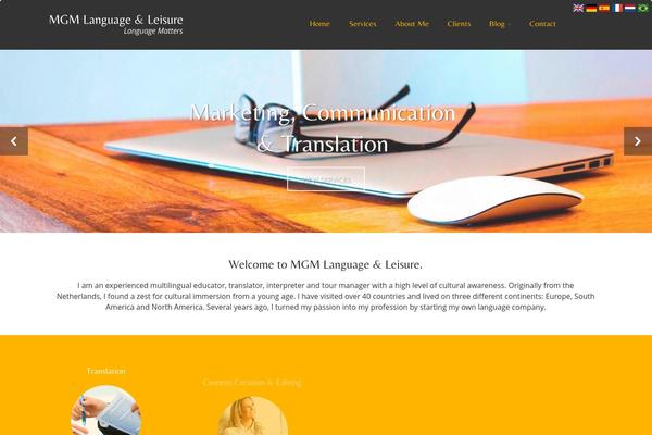 Asteria theme site design template sample