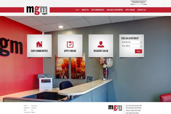 Mgm theme site design template sample