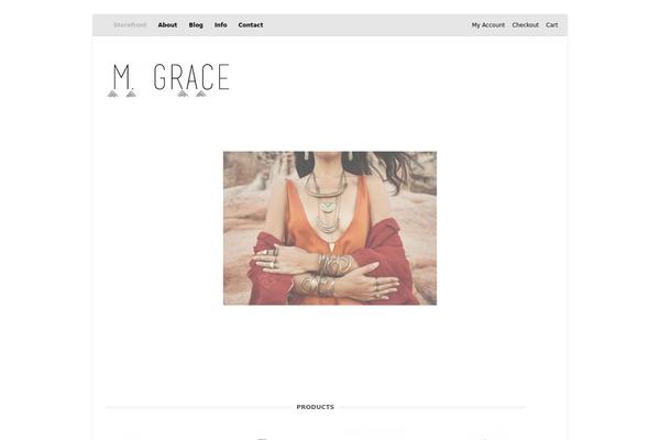 Gather theme site design template sample