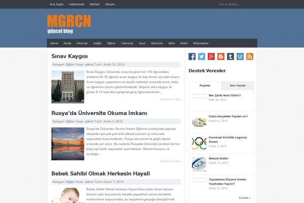JustBlue theme site design template sample