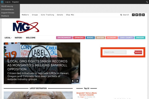 Site using Internet Defense League Cat Signal plugin