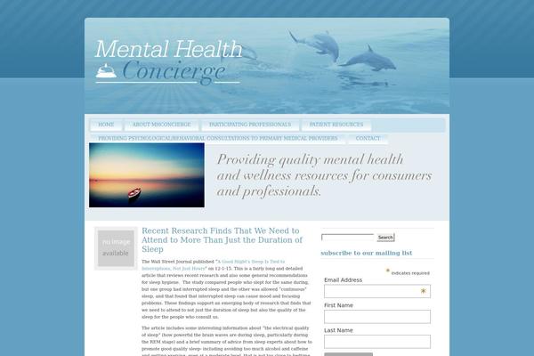 Bluemist theme site design template sample