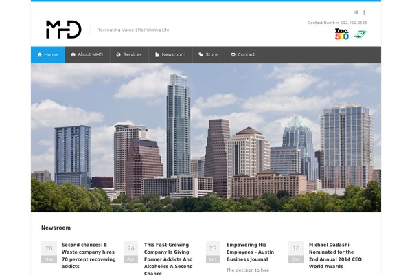 Nevia theme site design template sample