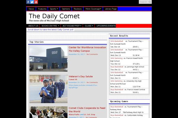 mhsdailycomet.com site used Sno Flex