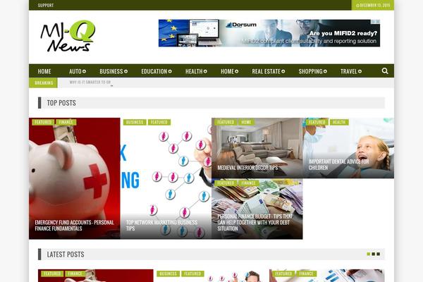 Newscode theme site design template sample