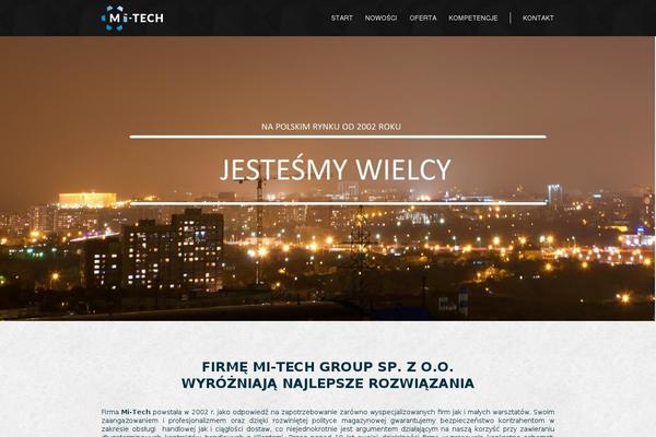 Mitech website example screenshot