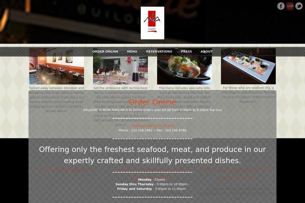 Sunrise theme site design template sample