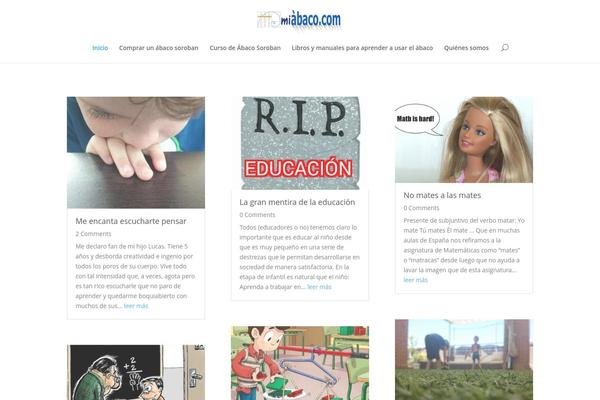 miabaco.com site used Divi-2
