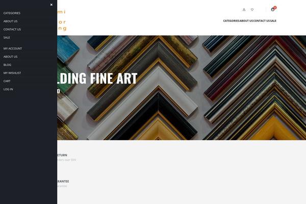 Porto theme site design template sample
