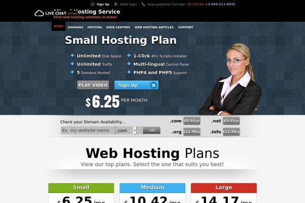 miamihostingservice.com site used Easy-flow