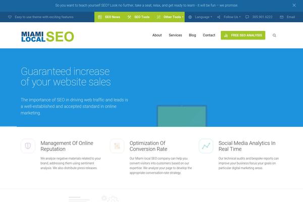 SEOWP theme site design template sample