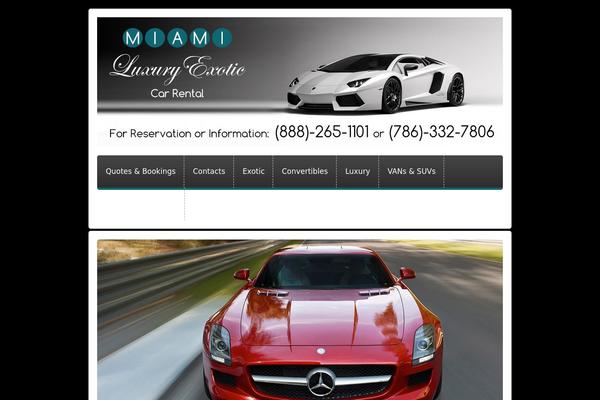 Car-rental theme site design template sample