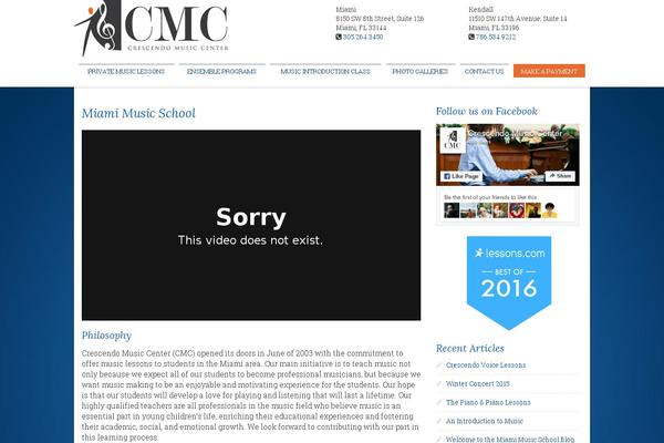 Crescendo theme site design template sample