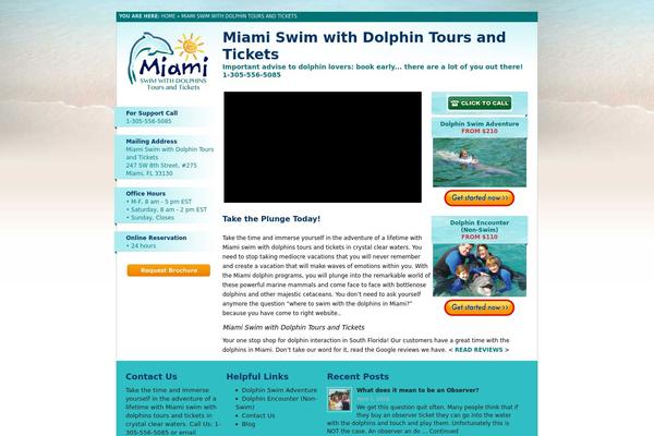 Miami theme site design template sample